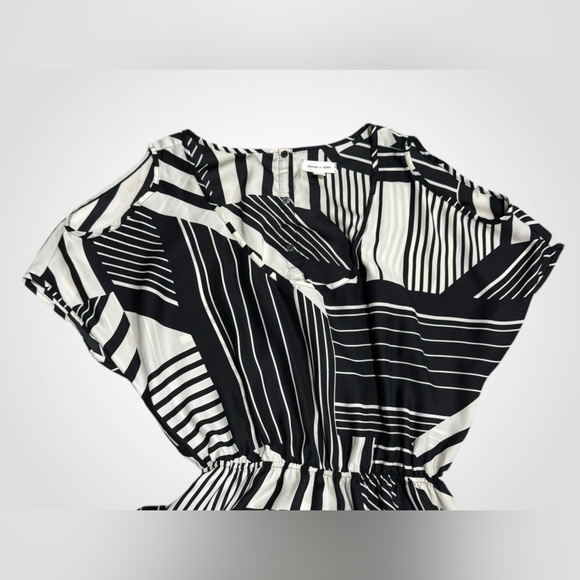 Urban Outfitters Silence + Noise Women's M Black Tan Mini Dress Cold Shoulder - Picture 10 of 15